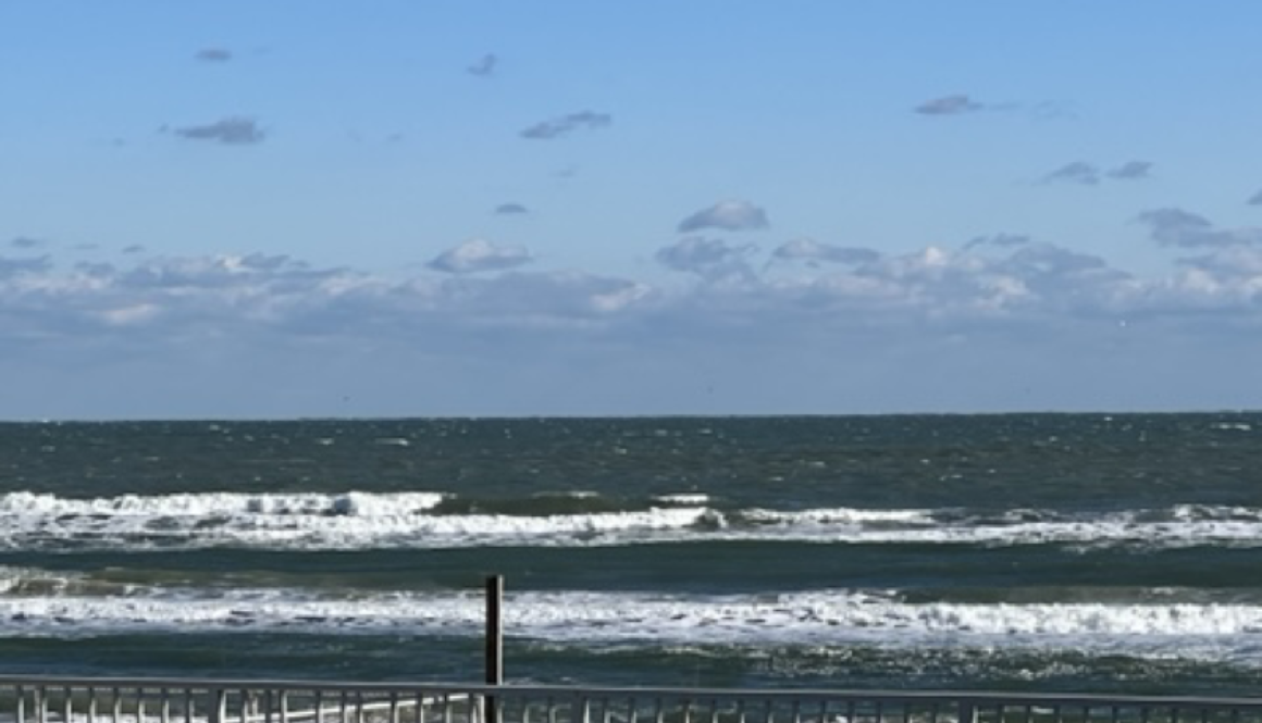 Windy and Cold with Rough Surf