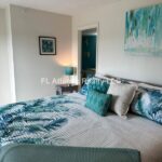 526 Master Bed looking into Bathroom